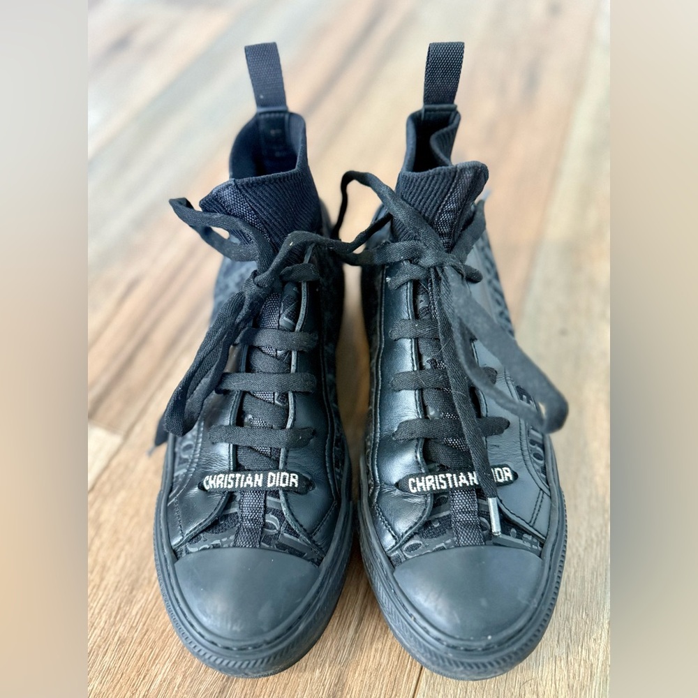 Christian Dior Walk'n'Dior Matt Oblique High Top Sneakers Size 5 US/35